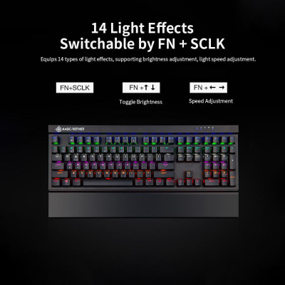 Bàn phím cơ chơi game Magic Refiner MK15 108 có dây