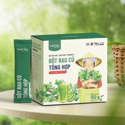 Bột Rau Củ Tổng Hợp Dalahouse 150g - Thanh Nhiệt, Thanh Mát, Giải Khát, Giảm Mụn, Tốt cho Sức Khỏe