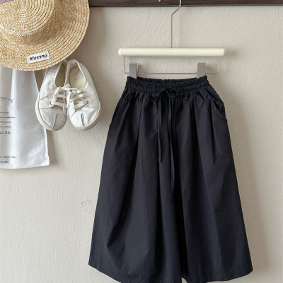 Quần lửng nữ Ống rộng, chất liệu mềm mịn mát,Quần kiểu nữ giả váy form rộng, dưới 55kg, Nesa Shop