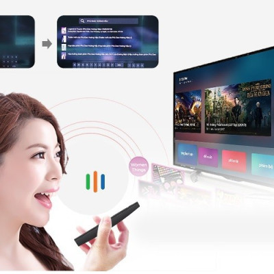 Android tivi box t95 max Ram 4G Rom 32G điều khiển cử chỉ tay người dùng và giọng nói tiếng Việt bluetooth wifi 2 băng tần cài sẵn phim, truyền hình cáp miễn phí vĩnh viễn - Hàng Nhập Khẩu