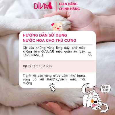 NƯỚC HOA CAO CẤP CHO THÚ CƯNG DIVA - BLOOMING PEONY 30ML