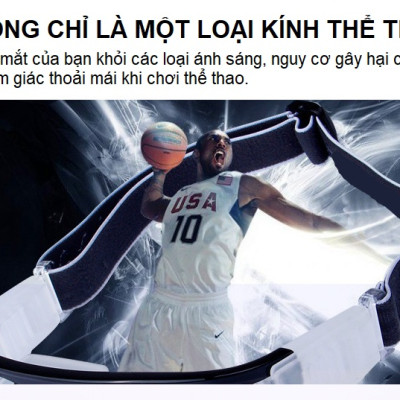 Kính Bảo Vệ Chơi Thể Thao, Bóng Rổ, Bóng Đá Chống Sương Mù, Mồ Hôi Cao Cấp. Có Thể Lắp Mắt Kính Cận 