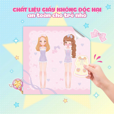 Sách - Sách Bóc Dán - Thời Trang Anime - Công Chúa Dâu Tây