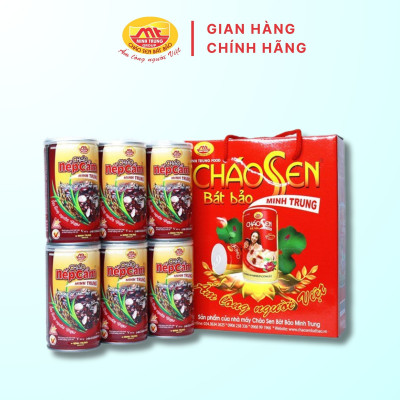 Cháo nếp cẩm Minh Trung 365g - Cháo Nếp Cẩm 6 (combo 6 lon)