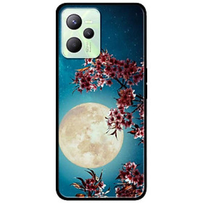 Ốp lưng dành cho Realme C35 mẫu Trăng Hoa Đỏ