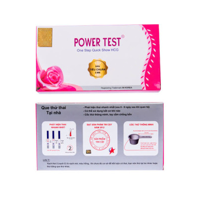 combo Que thử thai Powertest +bút thử thai Powertest