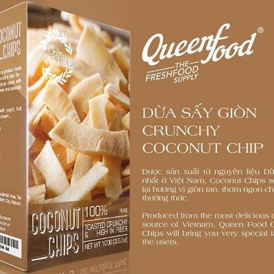 Dừa Sấy Giòn - Coconut Chips Only Nature (100gr/ hộp)