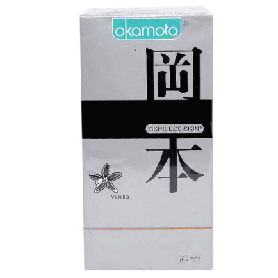 Hộp 10 Bao Cao Su Hương OKAMOTO VANILLA
