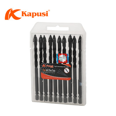 Mũi khoan đa năng 4 cạnh hãng Kapusi Nhật Bản chuôi lục giác cỡ 6, 8, 10, 12mm