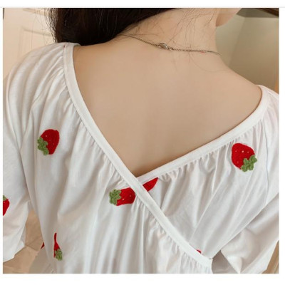 ĐẦM BẦU VÁY BẦU CÔNG SỞ KẾT TRÁI  DÂU TÂY DỄ THƯƠNG