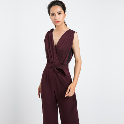 Áo Liền Quần Jumpsuit Hity DRE074 - Tím Mận Plum