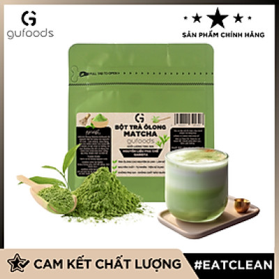 Bột Matcha trà Ôlong GUfoods (túi 50g) - Pha chế Barista, Giàu EGCG và chất chống oxy hóa, Vị umami tự nhiên, Eat clean, Healthy, Làm đẹp