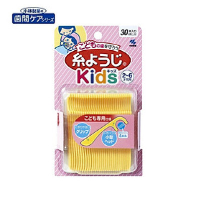 Set 30 chiếc tăm chỉ tơ nha khoa dành cho trẻ em ( từ 2~6 tuổi) Kobayashi Yoji Kids hàng nội địa Nhật Bản