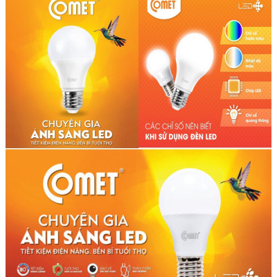 Bóng đèn Led Bulb Comet CB01F0156 công suất 15W ánh sáng trắng