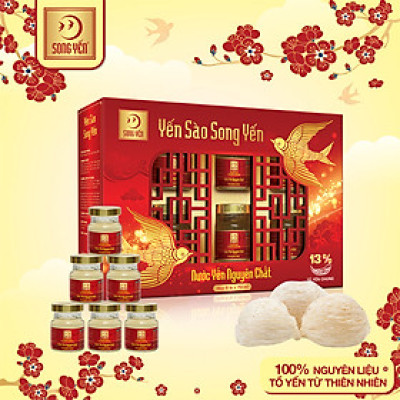 Nước Yến Nguyên Chất 13% Song Yến (Lốc 6 x 70ml)