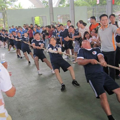 Cuộn dây thừng kéo co sợi đay dài 25m, đường kính 2cm - 2,7cm - 3cm sử dụng cho trò chơi tại các cơ quan, trường học.