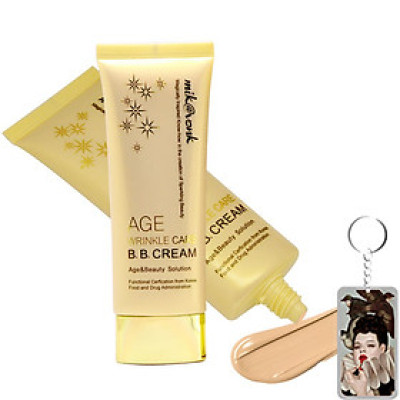 Kem BB xoá nhăn Cream Anti Aging & Wrinle Care Mik@vonk Hàn Quốc 60ml No.2 Gold Beige tặng kèm móc khoá