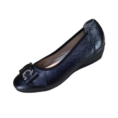 Giày Nữ Búp Bê Đế Xuồng 5cm HÀ NAM Da Bò Thật Thời Trang Cao Cấp GBBN2086