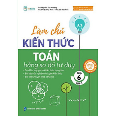 Sách - Làm Chủ Kiến Thức Toán Lớp 6 Bằng Sơ Đồ Tư Duy - Tập 1 - MCBooks
