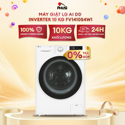 Máy giặt LG AI DD Inverter 10 kg FV1410S4W1 - Hàng Chính Hãng - Giao HCM