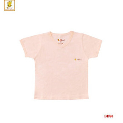 Sơ sinh - Áo cổ tim màu tay ngắn BABIBOO BB80
