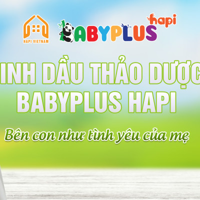 Tinh dầu thảo dược BABYPLUS Hapi - Sạch long đờn, hết ho, sổ mũi, tăng sức đề kháng