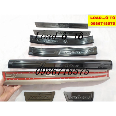 Ốp Bậc Chân, Nẹp Bước Chân Xe Toyota Wigo 2023-2018 Mẫu Titan Cao Cấp Load Ô Tô