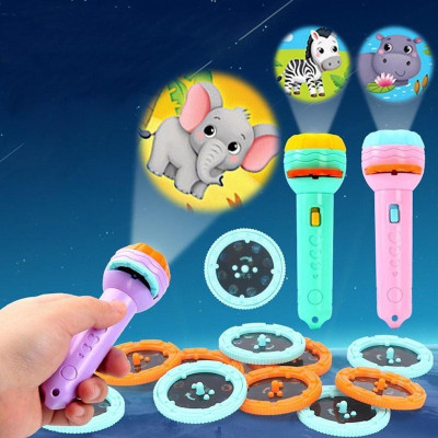 Đèn pin chiếu hình full bộ 80 hình cho bé thoả thích khám phá Đồ Chơi