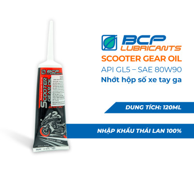 Combo Nhớt Xe Tay Ga Bán Tổng Hợp BCP Thái Lan 10W40 SN Lon 800mL (chạy rất êm xe) + Nhớt hộp số BCP 80W90