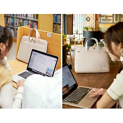 Túi xách chống sốc dành cho laptop máy tính, túi công sở nam nữ đeo chéo cặp đựng laptop - Hàng chính hãng