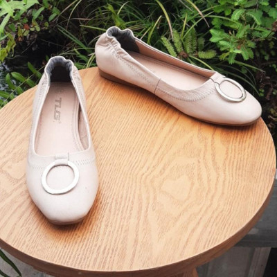 Giày Bệt Nữ, Búp Bê Khóa Tròn siêu dễ thương - Chất Da Êm Mềm 20760