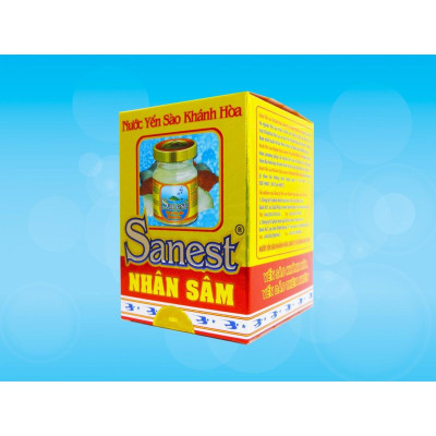 [Combo 10 lọ] Nước Yến sào Khánh Hòa Sanest Fucoidan Nhân sâm đóng lọ 70ml - 700