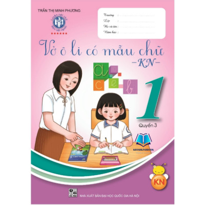 Sách - Bộ vở ô li mẫu chữ lớp 1 (3 quyển - bộ Kết nối tri thức tích hợp QR CODE)