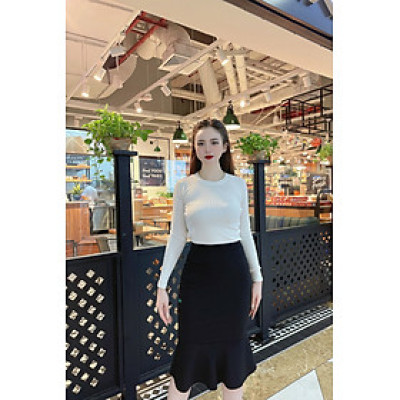 Áo giữ nhiệt nữ thun tăm thu đông cổ tròn Vicci co giãn 4 chiều, ôm sát cơ thể tạo vóc dáng thon gọn