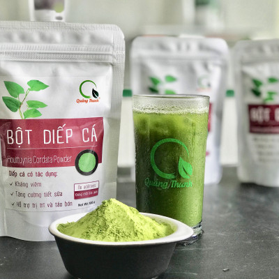 Bột Diếp Cá Sấy Lạnh Nguyên Chất Gói 100gr - Giảm mở, giảm cân, kháng viêm, hỗ trợ trĩ, táo bón