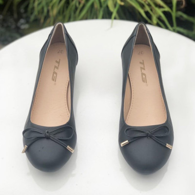 Giày búp bê nữ đế xuồng hot trend thời trang đính nơ siêu độc 21434