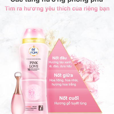 Combo 2 Hạt Xả Thơm Quần Áo Arfum Lưu Hương Tới 16 Tuần, Làm Mềm Vải Và Chống Tĩnh Điện (250gr/Chai)- 2 mùi hương