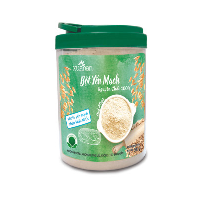 Bột Yến Mạch Nguyên Chất 100% Xuân An [ko đường] Hộp 500G(Tặng Kèm 1 Túi Yến Mạch 150G)