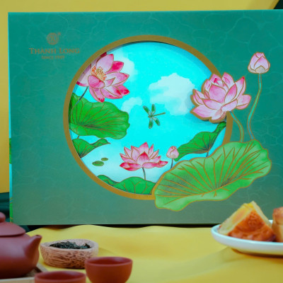 Hộp Bánh Trung Thu Lộc Phúc 6 Bánh(100g) Thành Long - Việt Nam