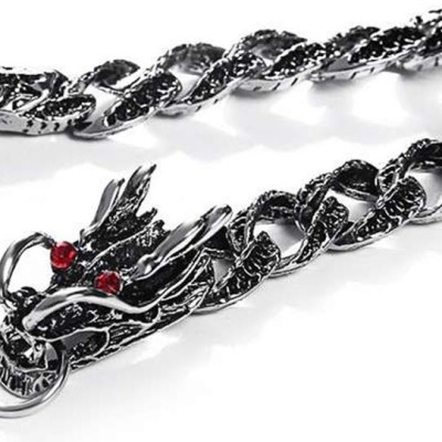 Vòng tay họa tiết rồng nam tính vtnu01