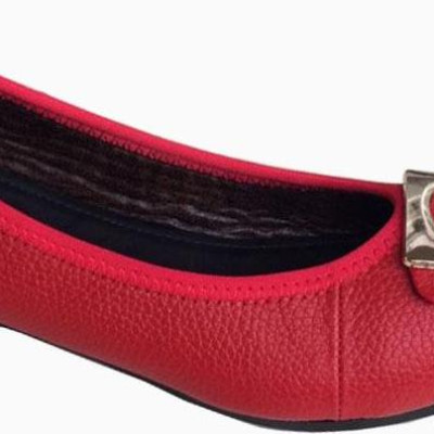 Giày búp bê nữ mũi nhọn da bò cao cấp  Trường Hải BB229