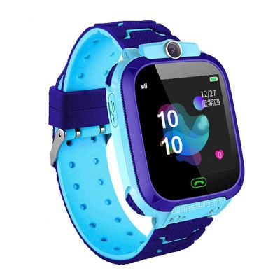Đồng Hồ Thông Minh Trẻ Em Chống Nước Chuẩn IP67 Watch Q12 MÀU XANH - Hàng nhập khẩu