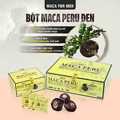 Sâm Bột Maca Peru màu Đen (Lepidium Meyenii)