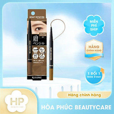 Bút Chì Sáp Kẻ Lông Mày Chống Lem Trôi ,Lõi Siêu Mịn Kissme Heavy Rotation Eyebrow Pencil (0,09g)