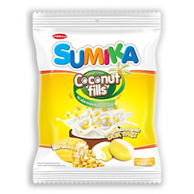 Kẹo mềm Sumika Cốm Bắp Đậu Đỏ nhân nước cốt dừa túi 60g
