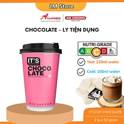 Thức uống Chocolate Tự Pha Kèm Kẹo Xốp Marshmallow Aik Cheong - Nhập Khẩu Malaysia