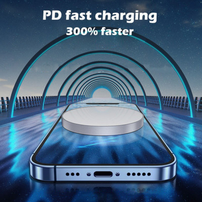 Dock sạc không dây Kai Magnetic Wireless Charger dùng cho iPhone 14/ 13/ 12 Series (15W, Wireless Magnetic Quick charger) - Hàng chính hãng 
