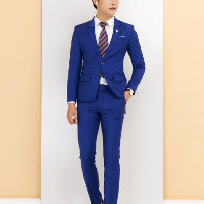 Áo vest nam Titishop AVN298 Xanh 2 nút