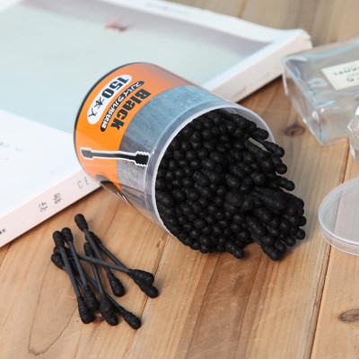 Hộp 150 tăm bông than hoạt tính kháng khuẩn đầu xoắn Ima Krasimo - Hàng nội địa Nhật Bản nhập khẩu chính hãng