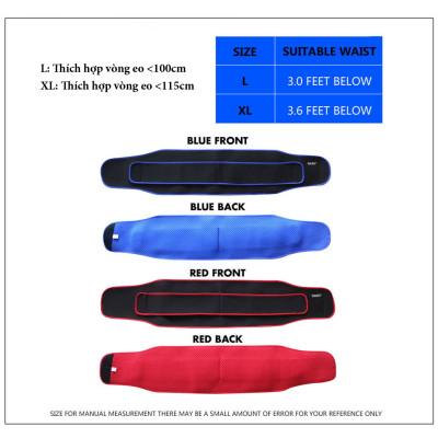 Đai Lưng Tập Gym AOLIKES 7995 - Hỗ Trợ Cột Sống, Bảo Vệ Thắt Lưng Khi Nâng Tạ, Tập Luyện Thể Thao